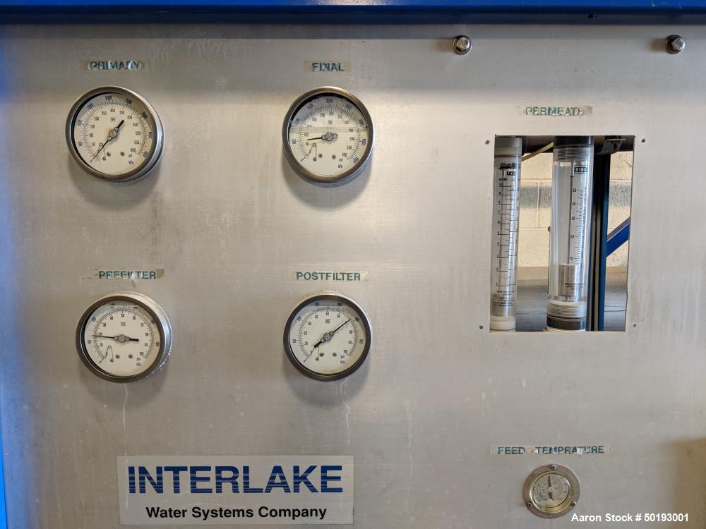 Used Interlake Reverse Osmosis System