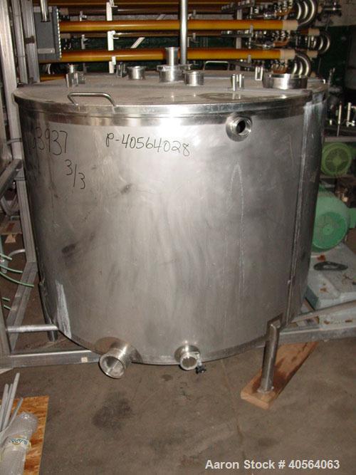 Used Koch Supercor Multi Pass UF Membrane Filter System consisting of: Membrane filter system, membrane filter, control panel, 300 gallon stainless steel sloped bottom permeate CIP tank, pump, typica...