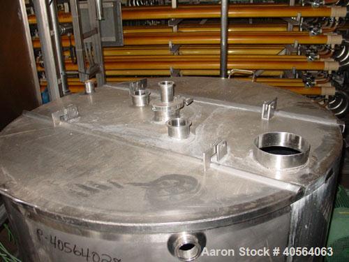 Used Koch Supercor Multi Pass UF Membrane Filter System consisting of: Membrane filter system, membrane filter, control panel, 300 gallon stainless steel sloped bottom permeate CIP tank, pump, typica...