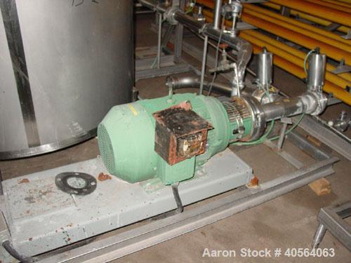 Used Koch Supercor Multi Pass UF Membrane Filter System consisting of: Membrane filter system, membrane filter, control panel, 300 gallon stainless steel sloped bottom permeate CIP tank, pump, typica...