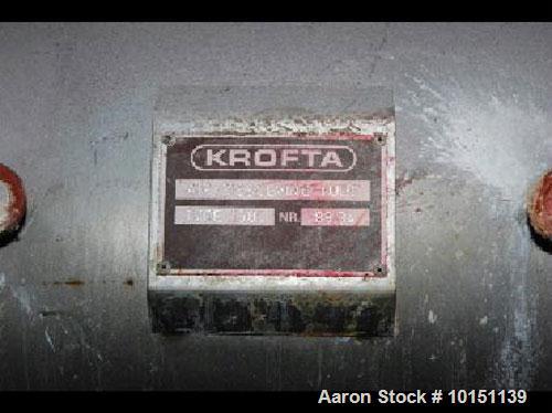 Used-Krofta Clarifier, Model SPC27, 304 stainless steel construction.Designed flow rate 1695 gallons per minute.Includes an ...