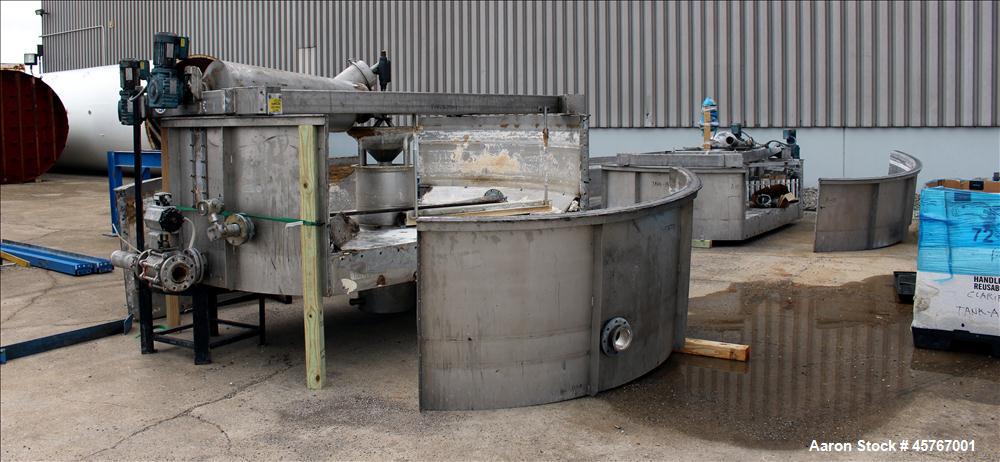 Used Krofta Supracell Wastewater Flotation Clarifier -DAF, Stainless Steel.