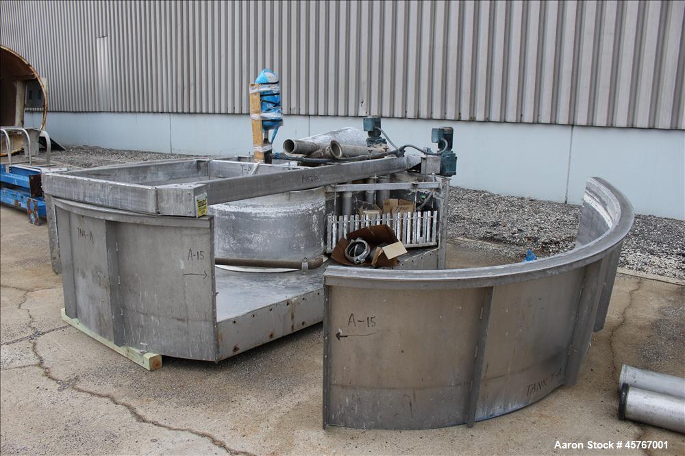 Used Krofta Supracell Wastewater Flotation Clarifier -DAF, Stainless Steel.