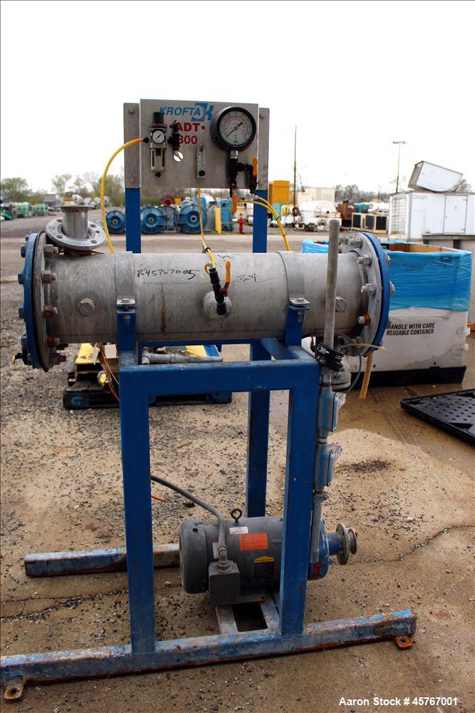 Used Krofta Supracell Wastewater Flotation Clarifier -DAF, Stainless Steel.