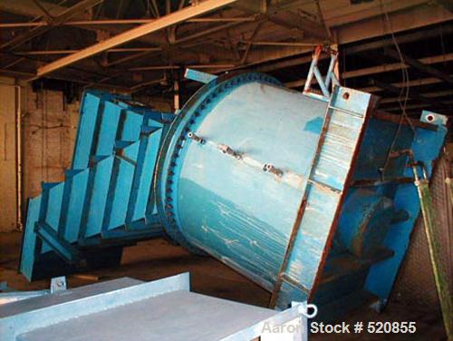 Used Lamella Sloped Plate Clarifier, Model 360/55 LGST. Includes a sludge tank and rake and flocculation tank.