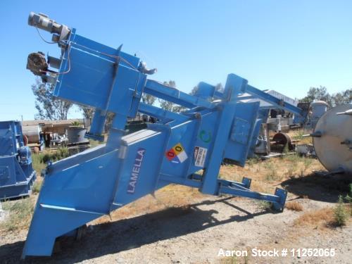 Used- Lamella Thickener/Gravity Settler. Appears to be LGST model 125/55. Unit consists of (13) stainless steel plates, meas...