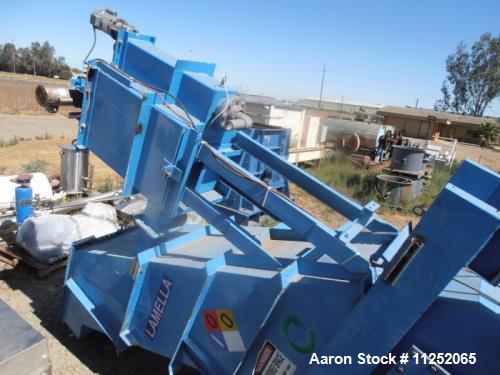 Used- Lamella Thickener/Gravity Settler. Appears to be LGST model 125/55. Unit consists of (13) stainless steel plates, meas...