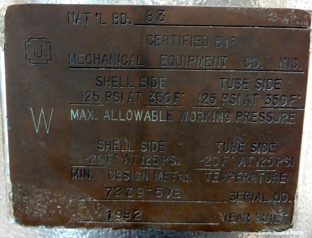 Used MECO Mechanical Equipment Company Multiple Effect Still, Model 4MEF25