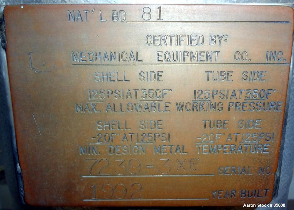 Used MECO Mechanical Equipment Company Multiple Effect Still, Model 4MEF25