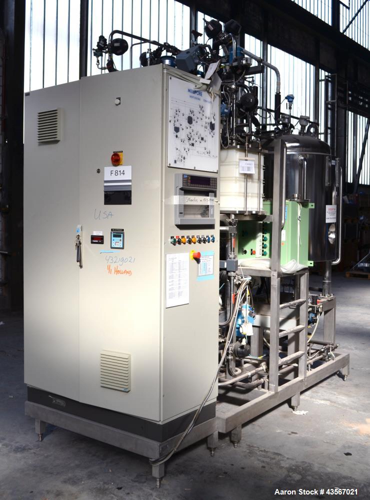Used Millipore MSP 006166 Ultra Filtration System – 200L & 400L Reactors, Pumps, Filters