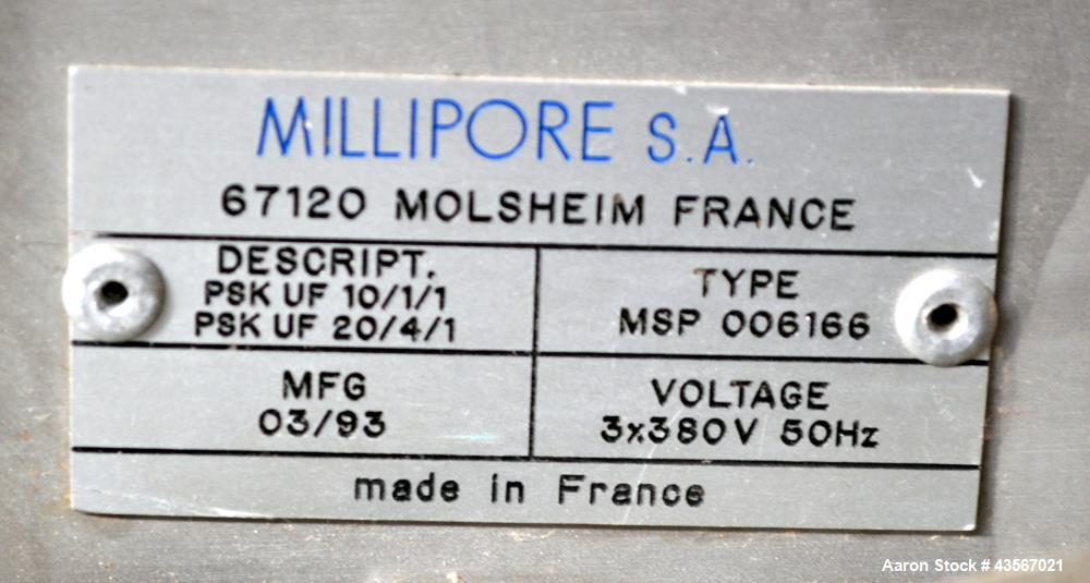 Used- Millipore Ultra Filtration System, Type MSP 006166