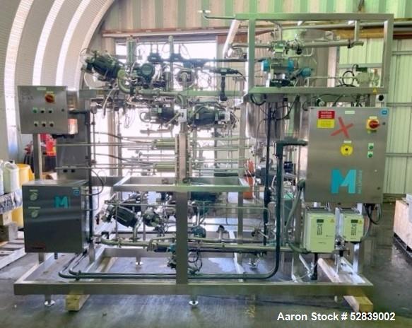 Used Bio Pharm Engineered Systems / Millipore Filter Processing Skid, Project No. MDA008288, BPES Equipment Description: 40 SQ M MF- SYSTEM, Job No. 1337, with DCI 29” W x 36” D Pressured Jacketed Ve...