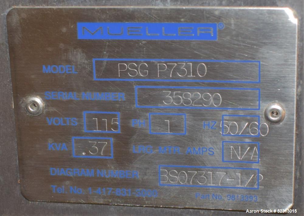 Generador de vapor puro PyroPure PyroPure usado, modelo PSG-P7310, número de serie # 358290, construido en 2006. Diseñado pa...