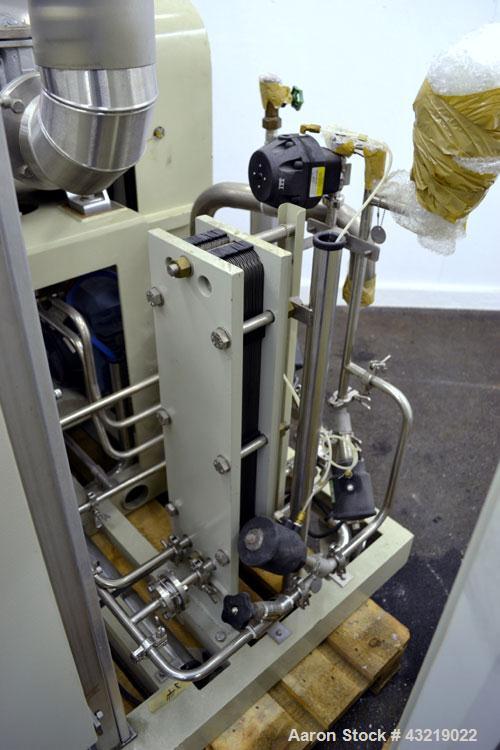 Used Stilmas High Efficiency "Mascarini" Water Super-Still, Type FA225HR/SA, 316 Stainless Steel. Approximate capacity 60 gallon (225 liter) per hour. System consists of (1) compressor, plate heat ex...