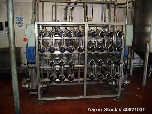Used- Water Treatment Equipment for Food Grade Waste Plant consisting of a water membrane treatment system having: 3stainles...