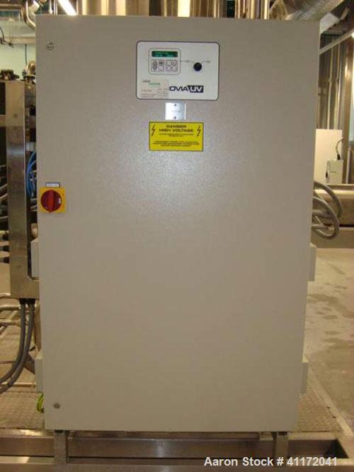 Used Vivendi Purified Water Softener Skids consisting of: (1) Forbes approximately 10,000 litre HDPE tank, (2) Grunfoss type CRNE45-2, 45cumt/hr pumps, (1) Elga model 611530AA40C1EE filter, (1) Bibby...