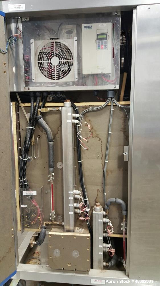 Used Norland Vapor Compression Commercial Distiller, Model s VC6000. 6,000 Gallons (22,800 L) distilled water per day. 1,000 Gallons (3,800 L) reject water per day. 0.085 Per gallon (0.022 L) Kw/H of...