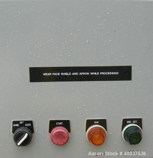 Used: Osmonic Inc reverse osmosis system consisting of: (1) Osmonics reverse osmosis 6 effect system, Model 43B-HR(PA)36KY/DLX. (6) 4" diameter x 126" long tubes. Permeate rate at 77 deg.f.. 13 gallo...