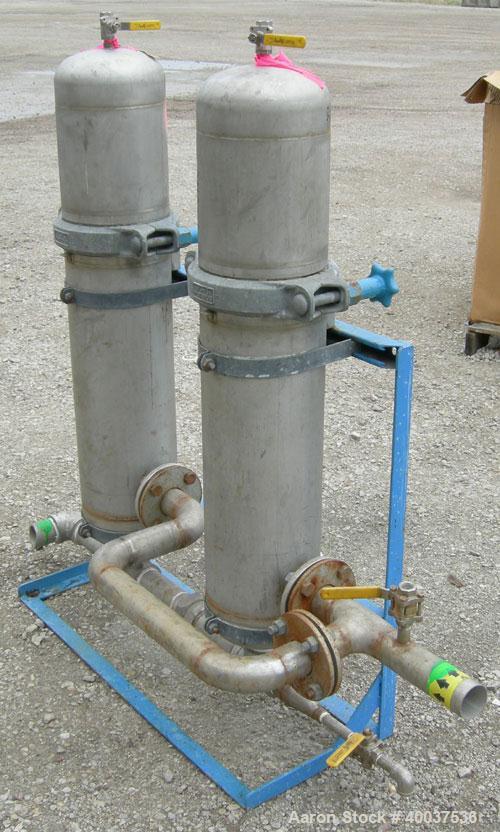 Used: Osmonic Inc reverse osmosis system consisting of: (1) Osmonics reverse osmosis 6 effect system, Model 43B-HR(PA)36KY/DLX. (6) 4" diameter x 126" long tubes. Permeate rate at 77 deg.f.. 13 gallo...