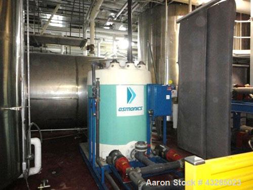 Used Osmonics Reverse Osmosis System, Model 74B-HR288/K/DLX-DP