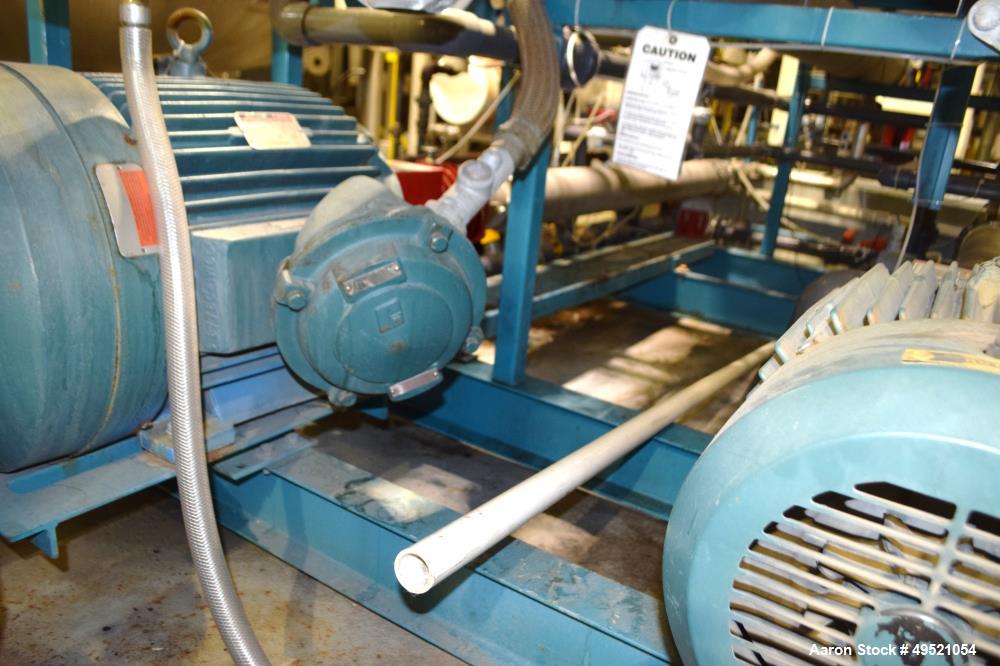 Used Osmonics Reverse Osmosis System, Model 74B-HR43KY/DLX-DP-SP, Serial# 94-K276227A. Inlet pressure before & after prefilter 60/80 psi/12/12 psi, flow (1) concentrate + permeate + recycle 45/30 gal...