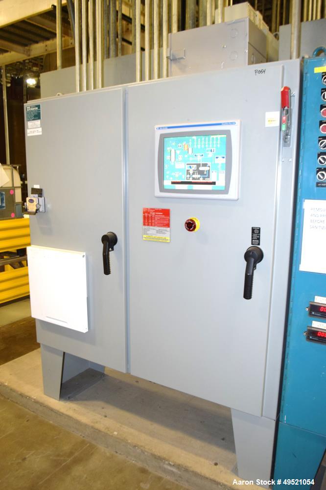 Used Osmonics Reverse Osmosis System, Model 74B-HR43KY/DLX-DP-SP, Serial# 94-K276227A. Inlet pressure before & after prefilter 60/80 psi/12/12 psi, flow (1) concentrate + permeate + recycle 45/30 gal...