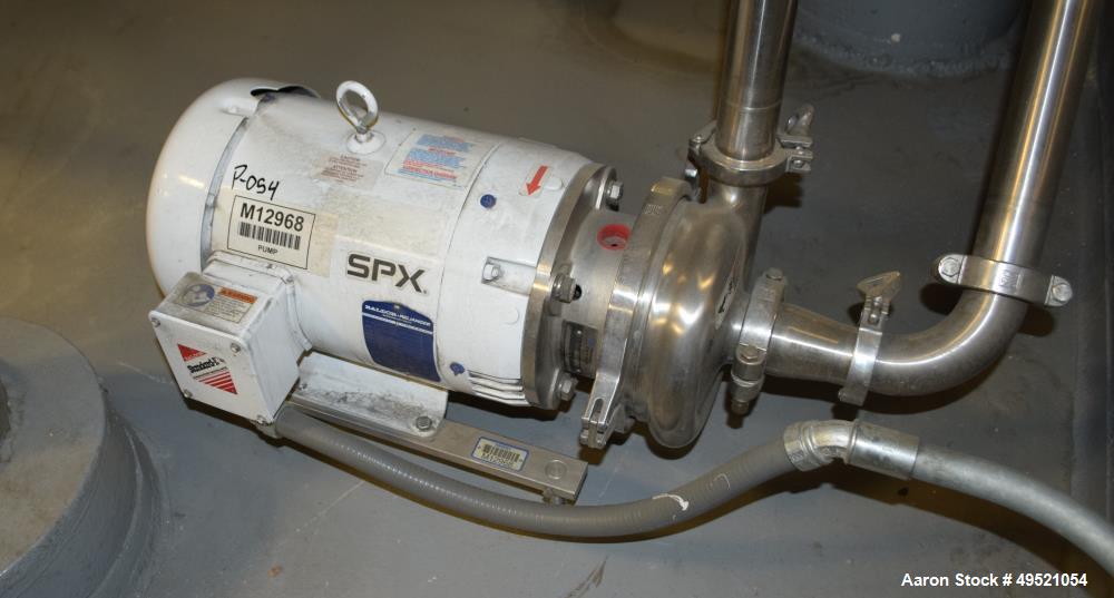 Used Osmonics Reverse Osmosis System, Model 74B-HR43KY/DLX-DP-SP, Serial# 94-K276227A. Inlet pressure before & after prefilter 60/80 psi/12/12 psi, flow (1) concentrate + permeate + recycle 45/30 gal...