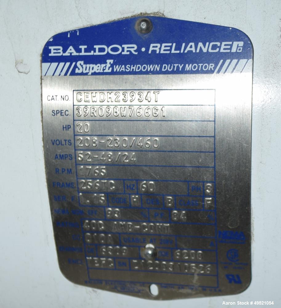Used Osmonics Reverse Osmosis System, Model 74B-HR43KY/DLX-DP-SP, Serial# 94-K276227A. Inlet pressure before & after prefilter 60/80 psi/12/12 psi, flow (1) concentrate + permeate + recycle 45/30 gal...