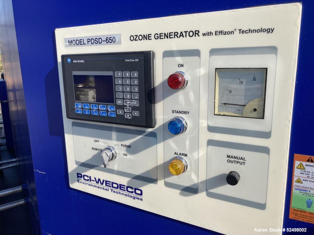 Used PCI Wedeco Environmental Technologies, Model PDSD-650 Ozone Generator