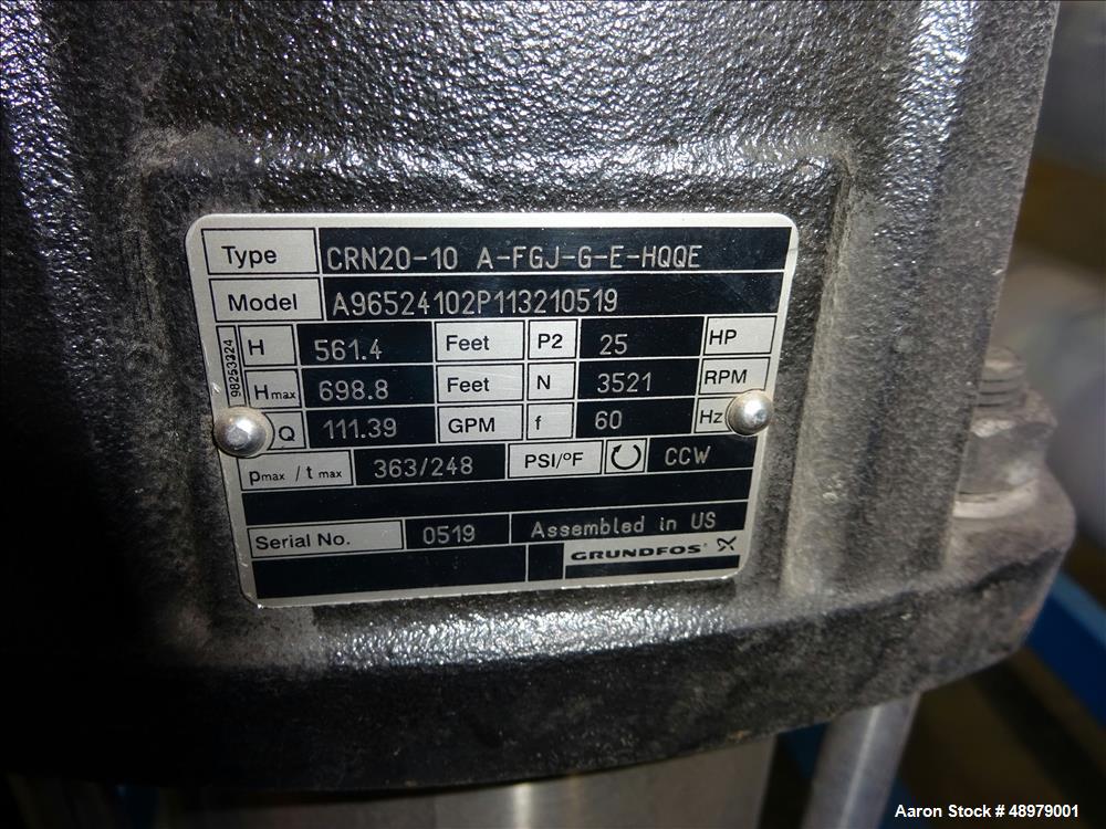 Used Smith Engineering Inc 50 GPM Single Pass Reverse Osmosis System