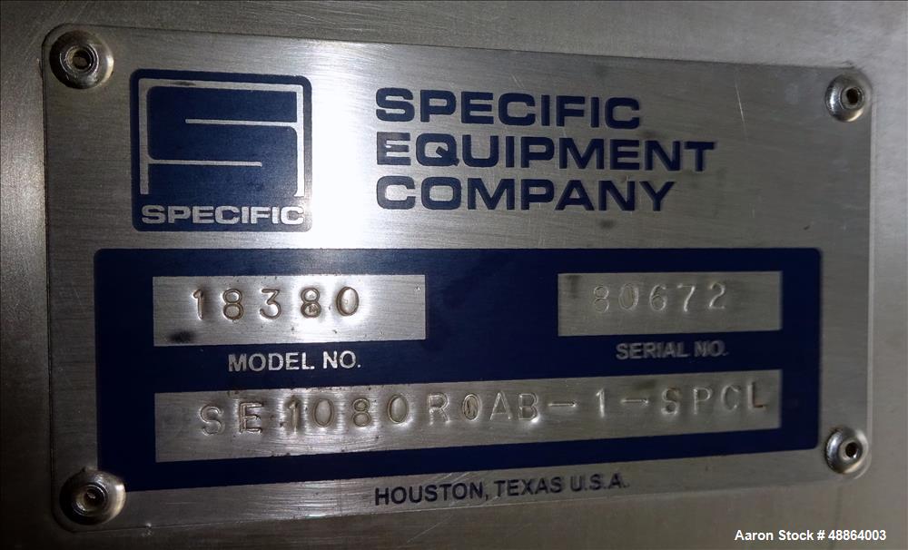 Used Mobile Reverse Osmosis System consisting of:  (1) Specific Equipment Compa