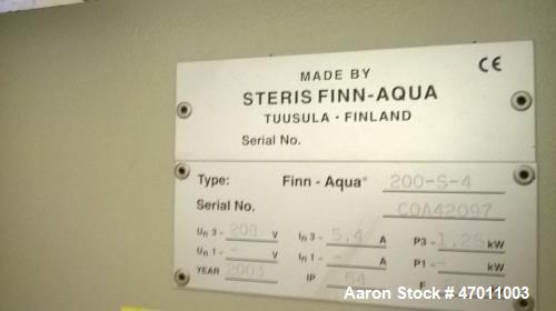 Used Steris Finn-Aqua Multiple Effect Water Still