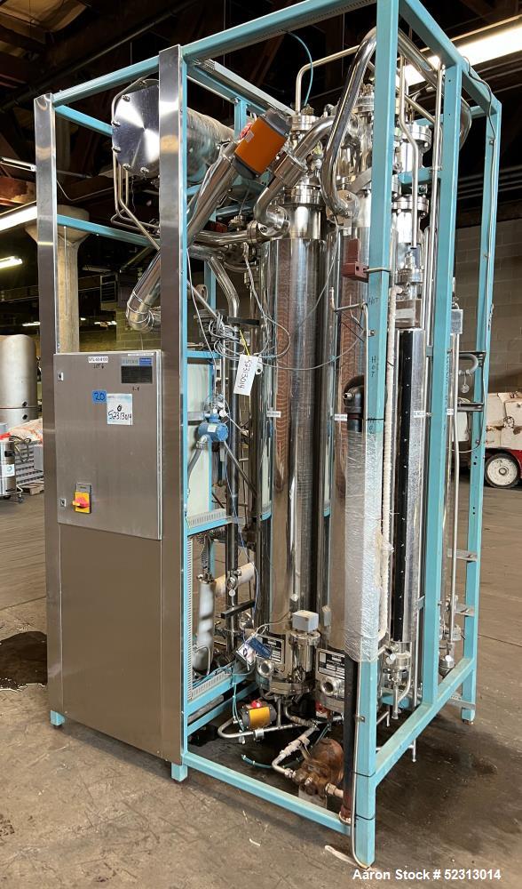 Used Steris Finn-Aqua Multiple-Effect Water Still, Model 500-S-4, Serial# COA41132, Built 2000. Designed steam heated model for deionized & reverse osmosis feedwater. Approximate capacity at 116 psi ...