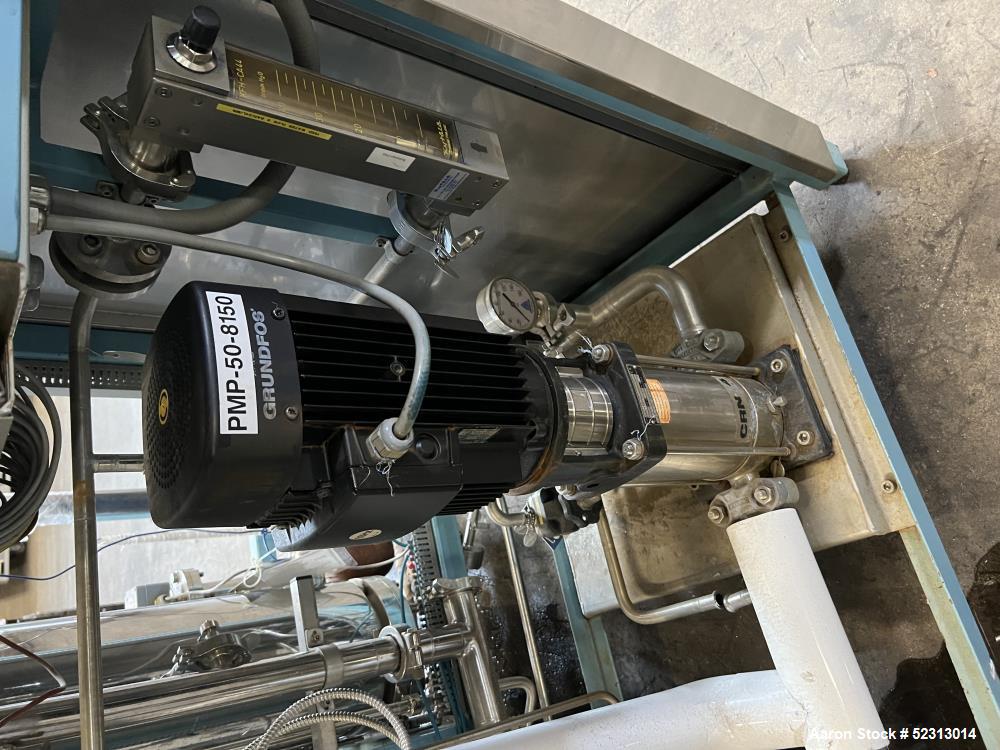 Used Steris Finn-Aqua Multiple-Effect Water Still, Model 500-S-4, Serial# COA41132, Built 2000. Designed steam heated model for deionized & reverse osmosis feedwater. Approximate capacity at 116 psi ...