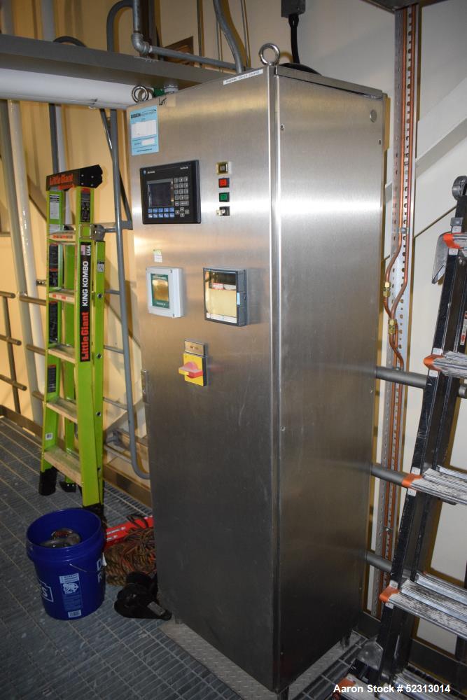 Used Steris Finn-Aqua Multiple-Effect Water Still, Model 500-S-4, Serial# COA41132, Built 2000. Designed steam heated model for deionized & reverse osmosis feedwater. Approximate capacity at 116 psi ...