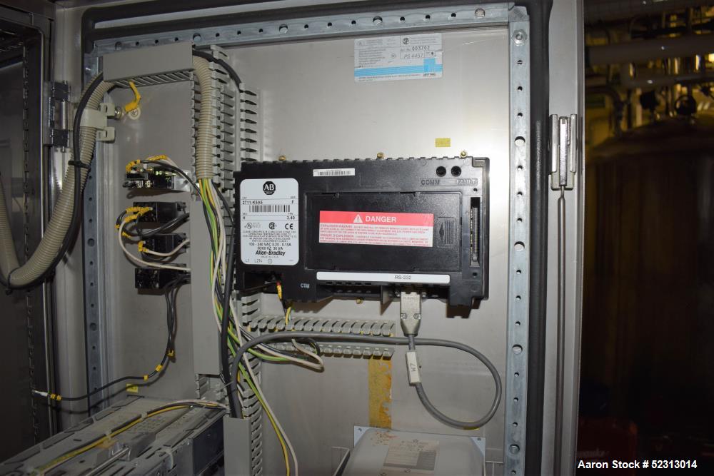 Used Steris Finn-Aqua Multiple-Effect Water Still, Model 500-S-4, Serial# COA41132, Built 2000. Designed steam heated model for deionized & reverse osmosis feedwater. Approximate capacity at 116 psi ...