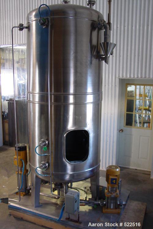 USED: Stilmas WFI water purification system consisting of thefollowing equipment: (1) 1000 liter single wall stainless tank ...