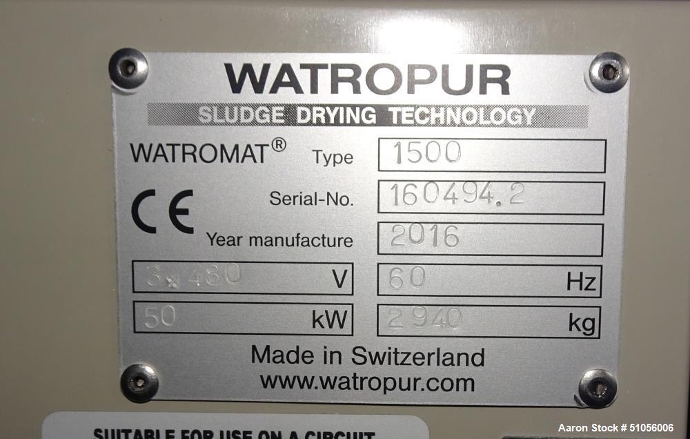 Unused Toro/Watropur Wastewater Sludge Drying System – High-Capacity Industrial Processing