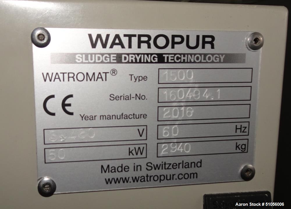 Unused Toro/Watropur Wastewater Sludge Drying System – High-Capacity Industrial Processing
