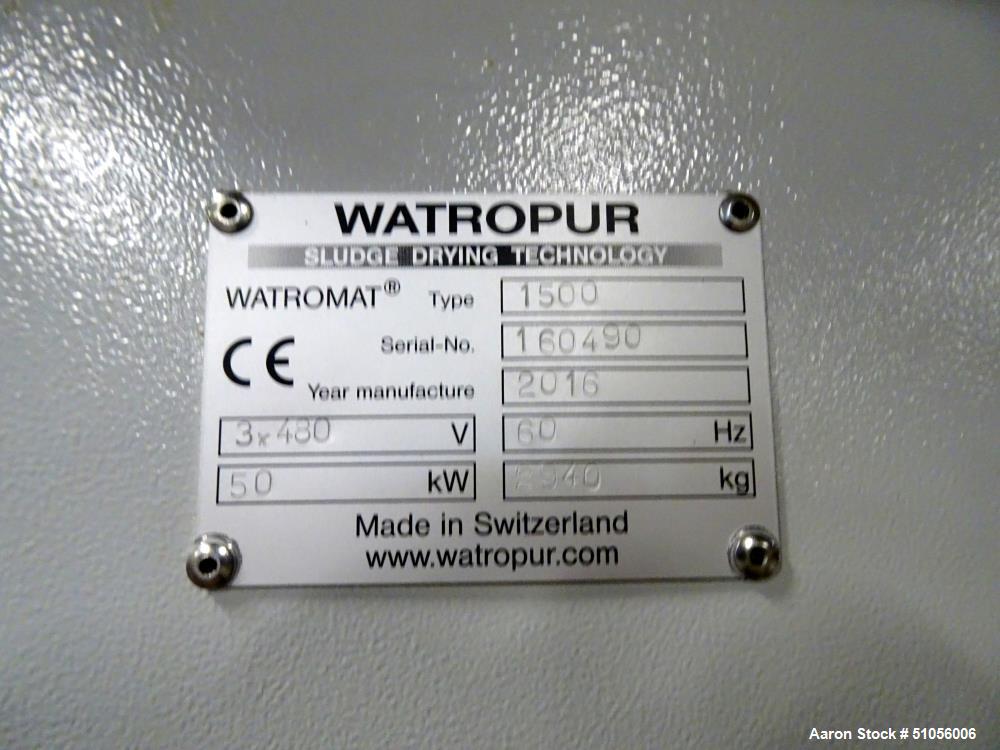 Unused Toro/Watropur Wastewater Sludge Drying System – High-Capacity Industrial Processing