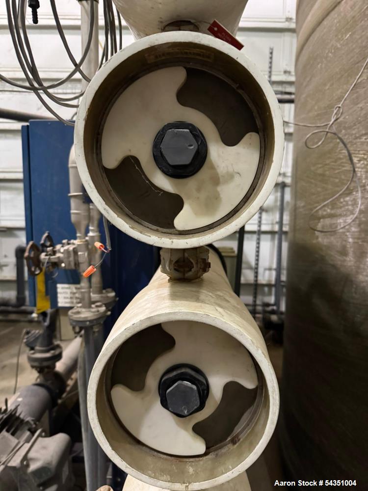 Used U.S. Filter Reverse Osmosis Open Skid Unit, Model 67/FM3-18,  75 GPM capacity.   Includes T&T Pump Co Pump Model 612, Driven by a 30hp 3/60/230/460v 3560rpm motor. Mounted control panel with (2)...