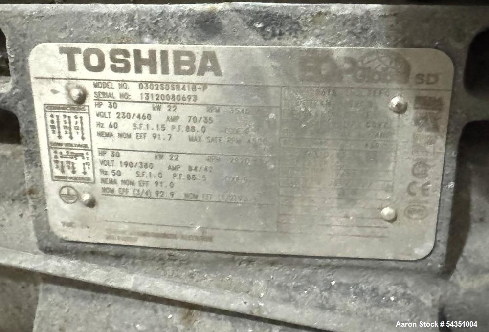 Used U.S. Filter Reverse Osmosis Open Skid Unit, Model 67/FM3-18,  75 GPM capacity.   Includes T&T Pump Co Pump Model 612, Driven by a 30hp 3/60/230/460v 3560rpm motor. Mounted control panel with (2)...