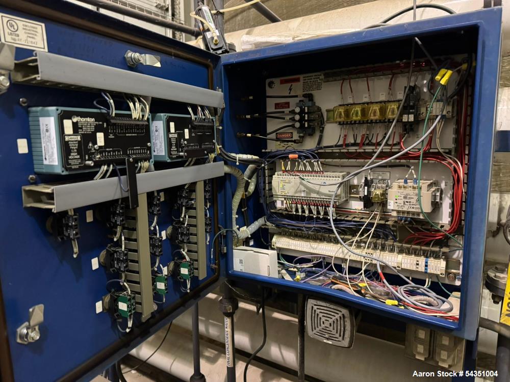 Used U.S. Filter Reverse Osmosis Open Skid Unit, Model 67/FM3-18,  75 GPM capacity.   Includes T&T Pump Co Pump Model 612, Driven by a 30hp 3/60/230/460v 3560rpm motor. Mounted control panel with (2)...