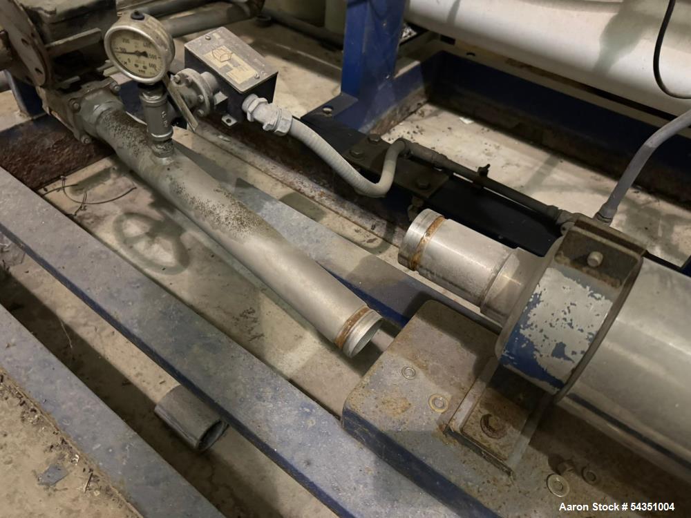 Used U.S. Filter Reverse Osmosis Open Skid Unit, Model 67/FM3-18,  75 GPM capacity.   Includes T&T Pump Co Pump Model 612, Driven by a 30hp 3/60/230/460v 3560rpm motor. Mounted control panel with (2)...