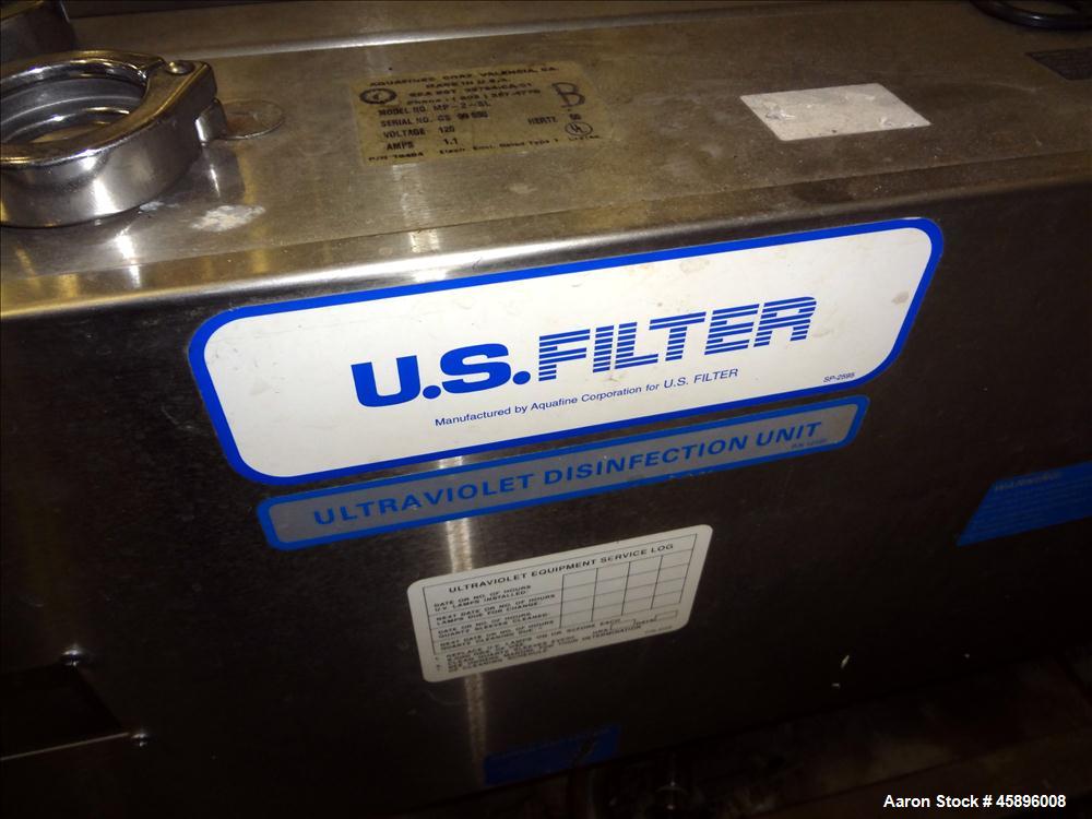 Used- U.S. Filter Ultraviolet Disinfection System