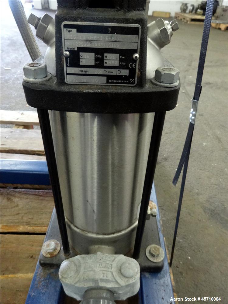 Used US Filter Reverse Osmosis System, Model VROVC03BX. Rated 5760 gallons per day (4 Gallons Per Minute). Unit Consists of (4) Filmtec 4" diameter x 42" long membranes, model XLE-4040. (1) Grundfos ...