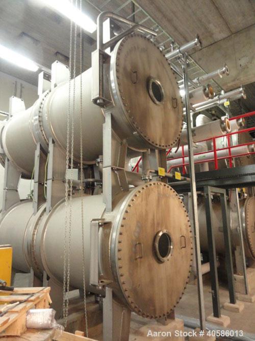 Used WEDECO Ozone Generator, Model 1495/4659/1270.  1670 mm, capacity 420 kg O3/h, power supply GEA Elkomat 39/1350/0.5/n-MOD.  Consists of 4 ozone generating units of which 2+2 are built together bu...