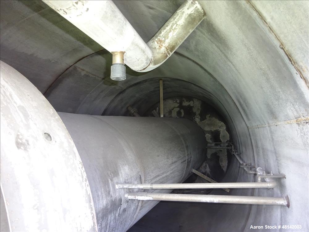 Used Westech Solids Contact Clarifier, Size 8' x 20', Stainless Steel.