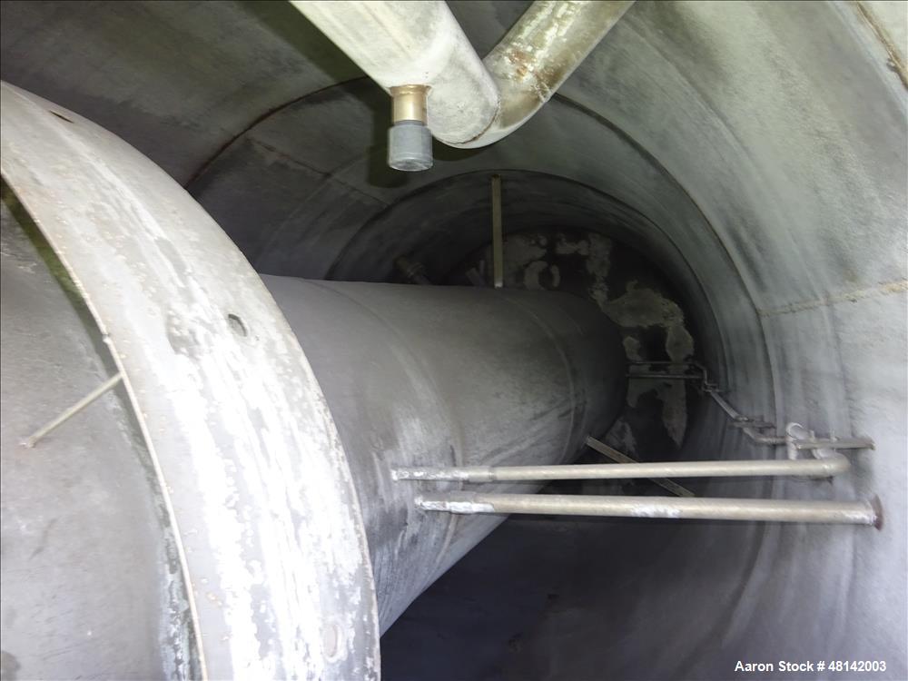 Used Westech Solids Contact Clarifier, Size 8' x 20', Stainless Steel.