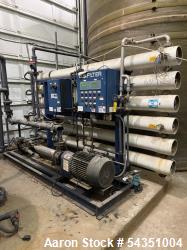 Used U.S. Filter Reverse Osmosis Open Skid Unit, Model 67/FM3-18,  75 GPM capacity.   Includes T&T Pump Co Pump Model 612, D...